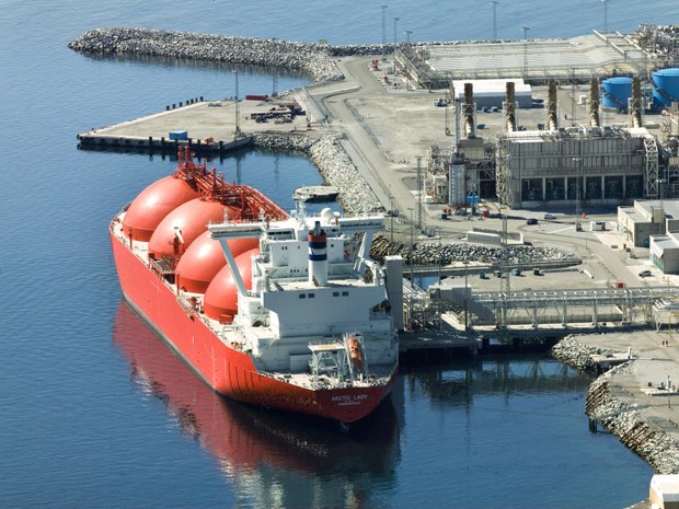 LNG ship in Hammerfest. Norway