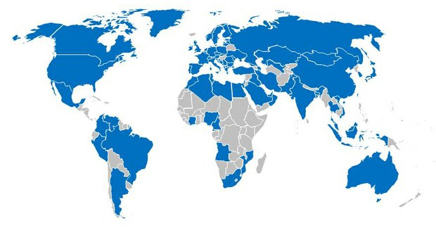 Map World SelectiveCountry November 2013