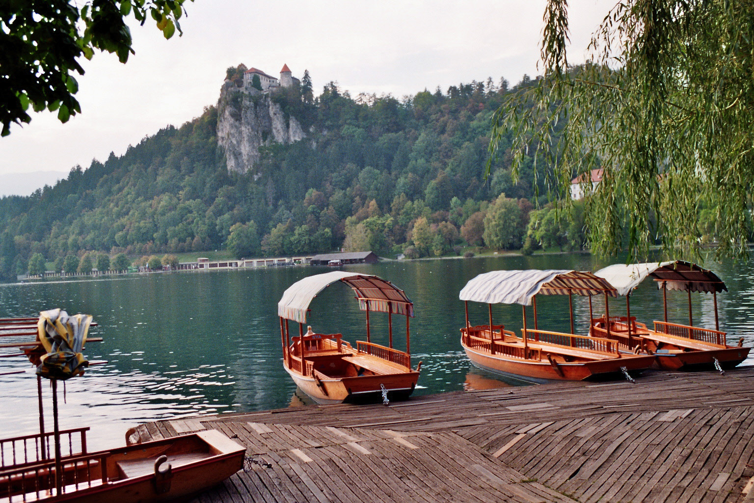 Lake Bled boat mooring & castle